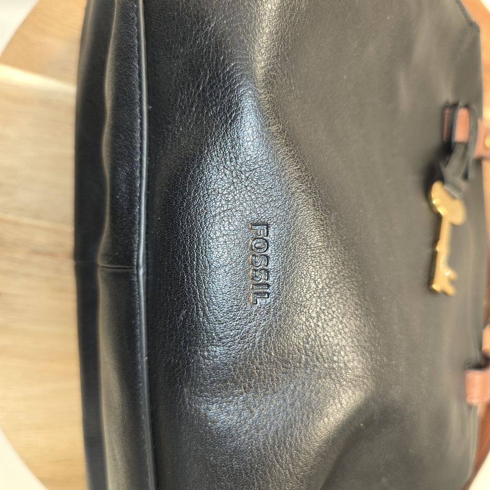 Fossil Rachel Black Small Satchel Preloved In Amazing Condition - Picture 15 of 15